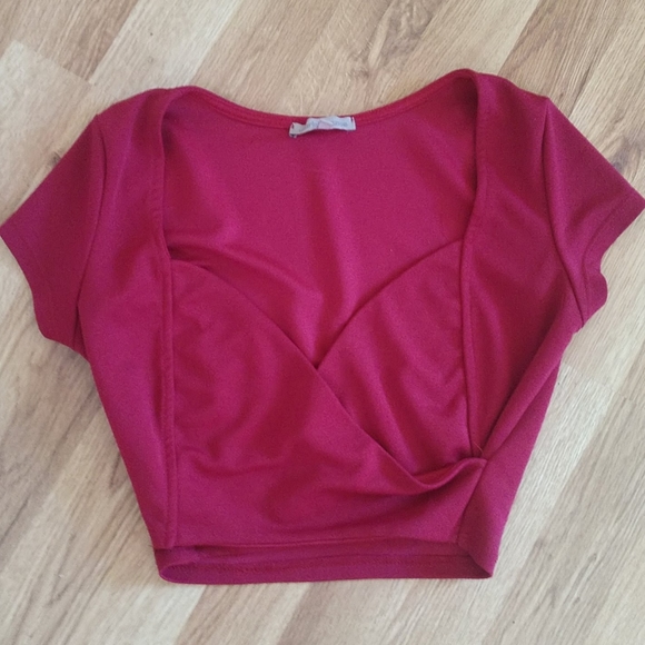 😇 Small Crop Tops 🌼 Charlotte Russe Zipper Zip - Picture 2 of 8